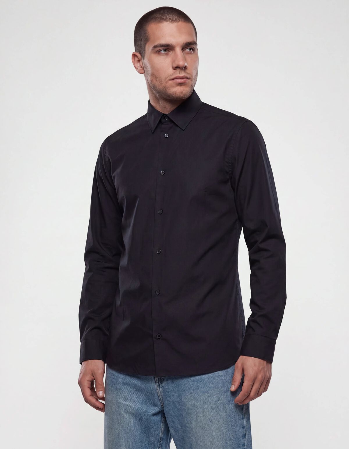 Basic Hemd Schwarz SHOEBY MEN