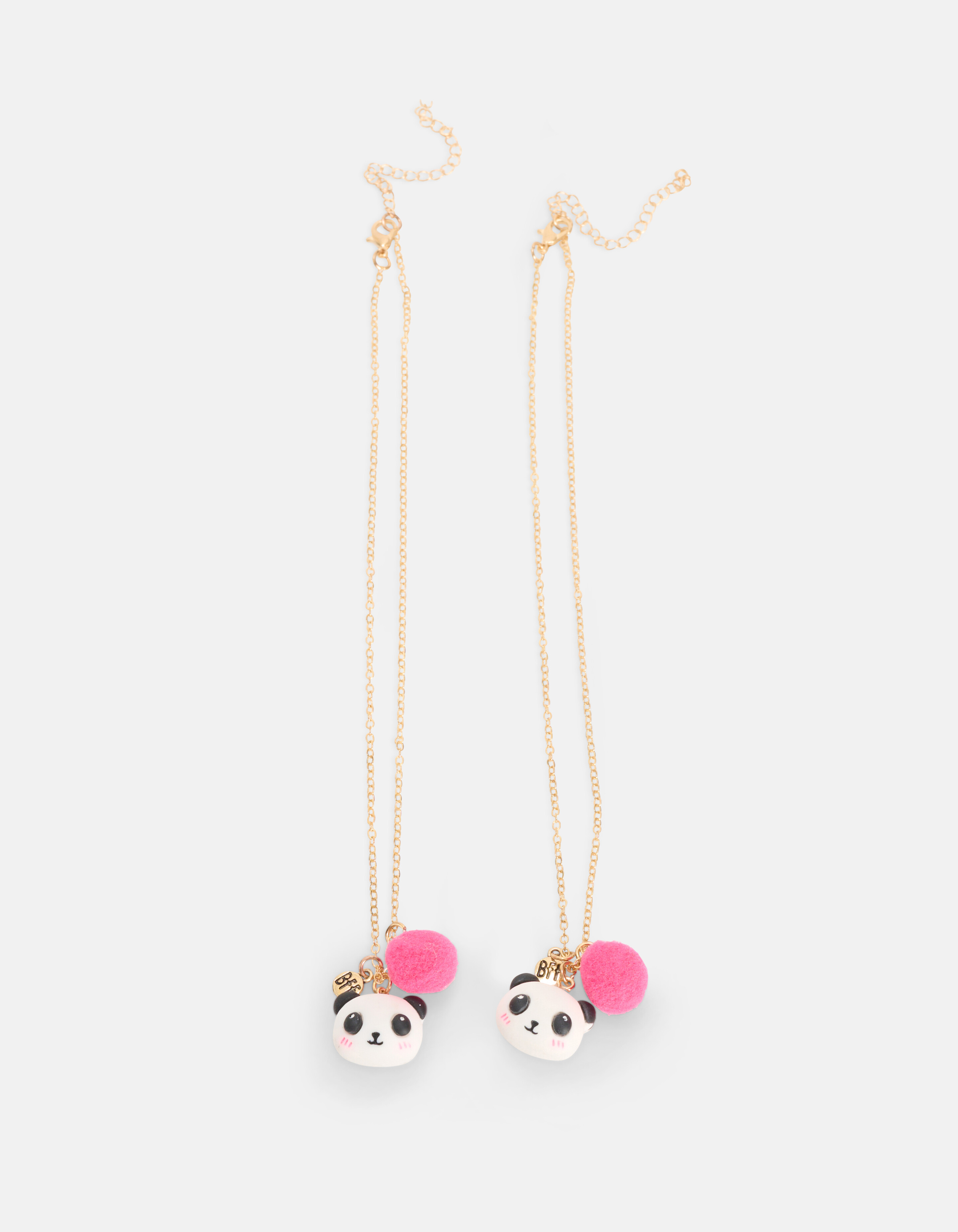 BFF Panda Halsketten-Set Schwarz/Weiß SHOEBY ACCESSOIRES