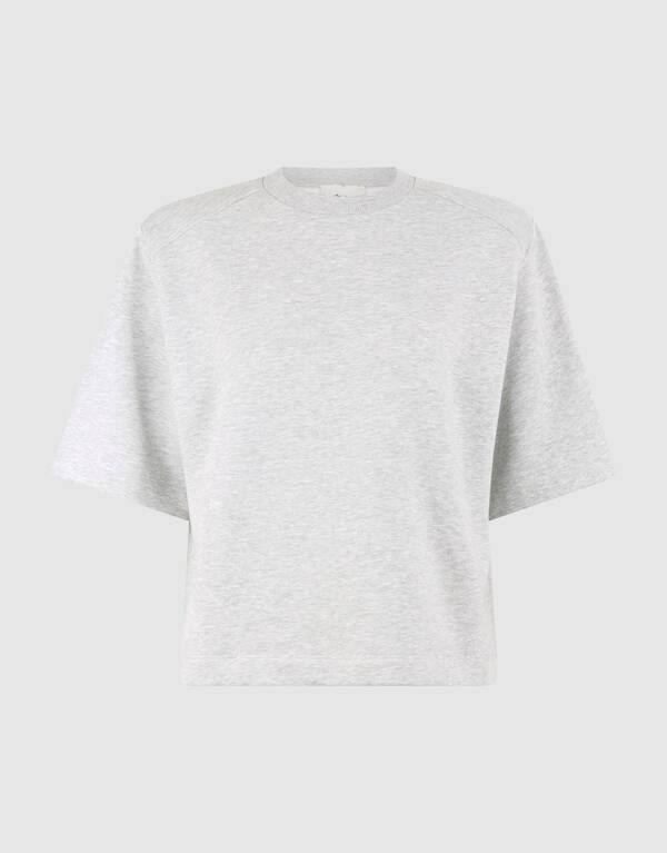 &Uuml;bergro&szlig;es Sweatshirt T-Shirt Hellgrau SHOEBY WOMEN