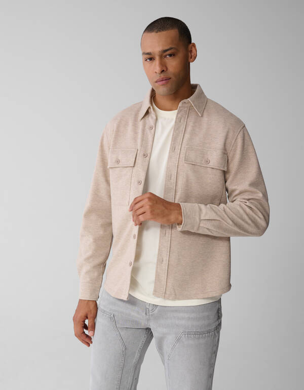 Weiches Overshirt Sand SHOEBY MEN