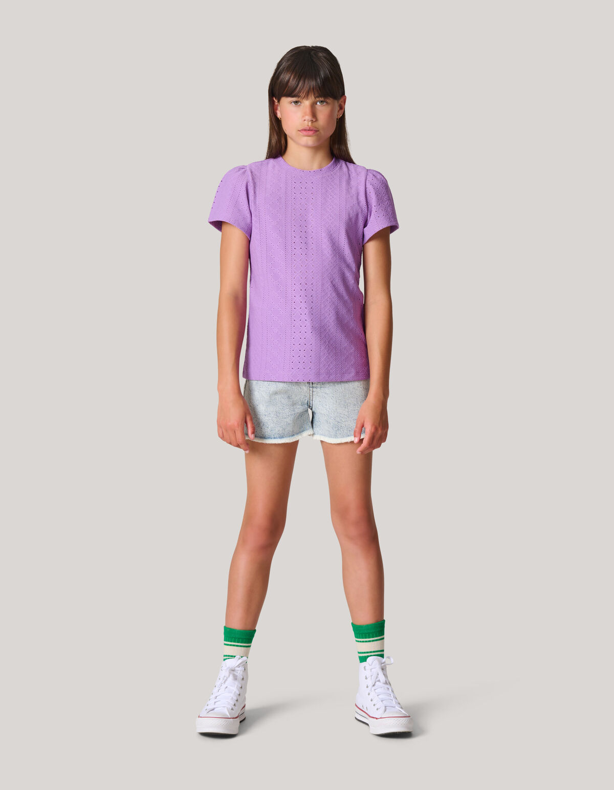 Ajour Top Hellviolett SHOEBY GIRLS