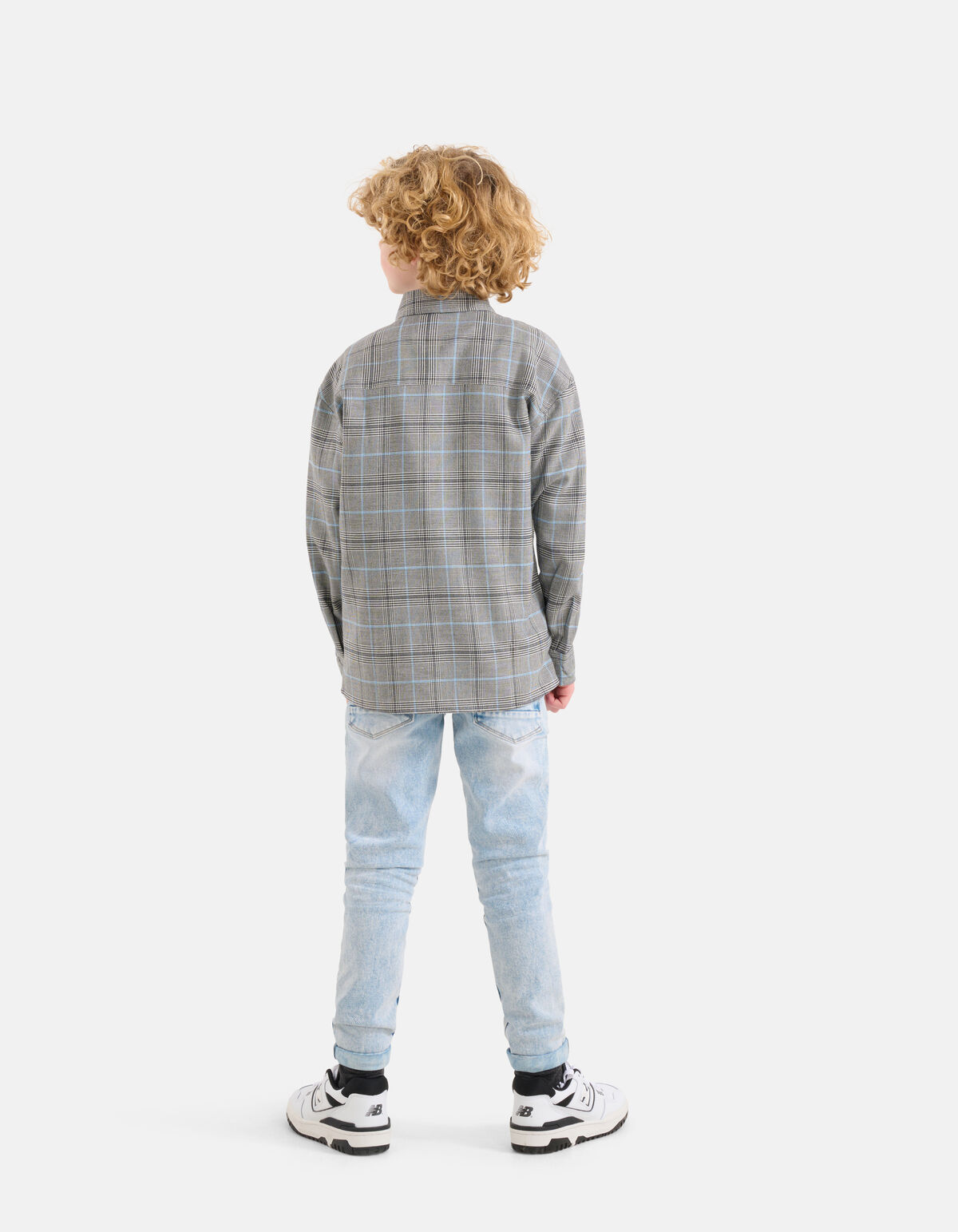Kariertes Überhemd Grau SHOEBY BOYS
