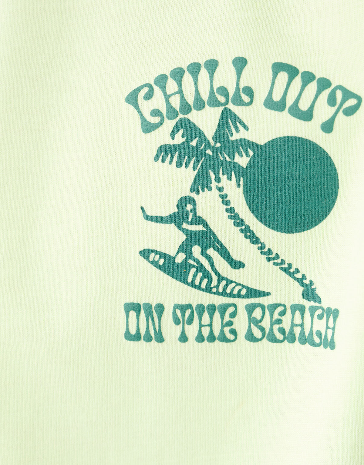 Strand Artwork T-shirt Hellgrün SHOEBY BOYS