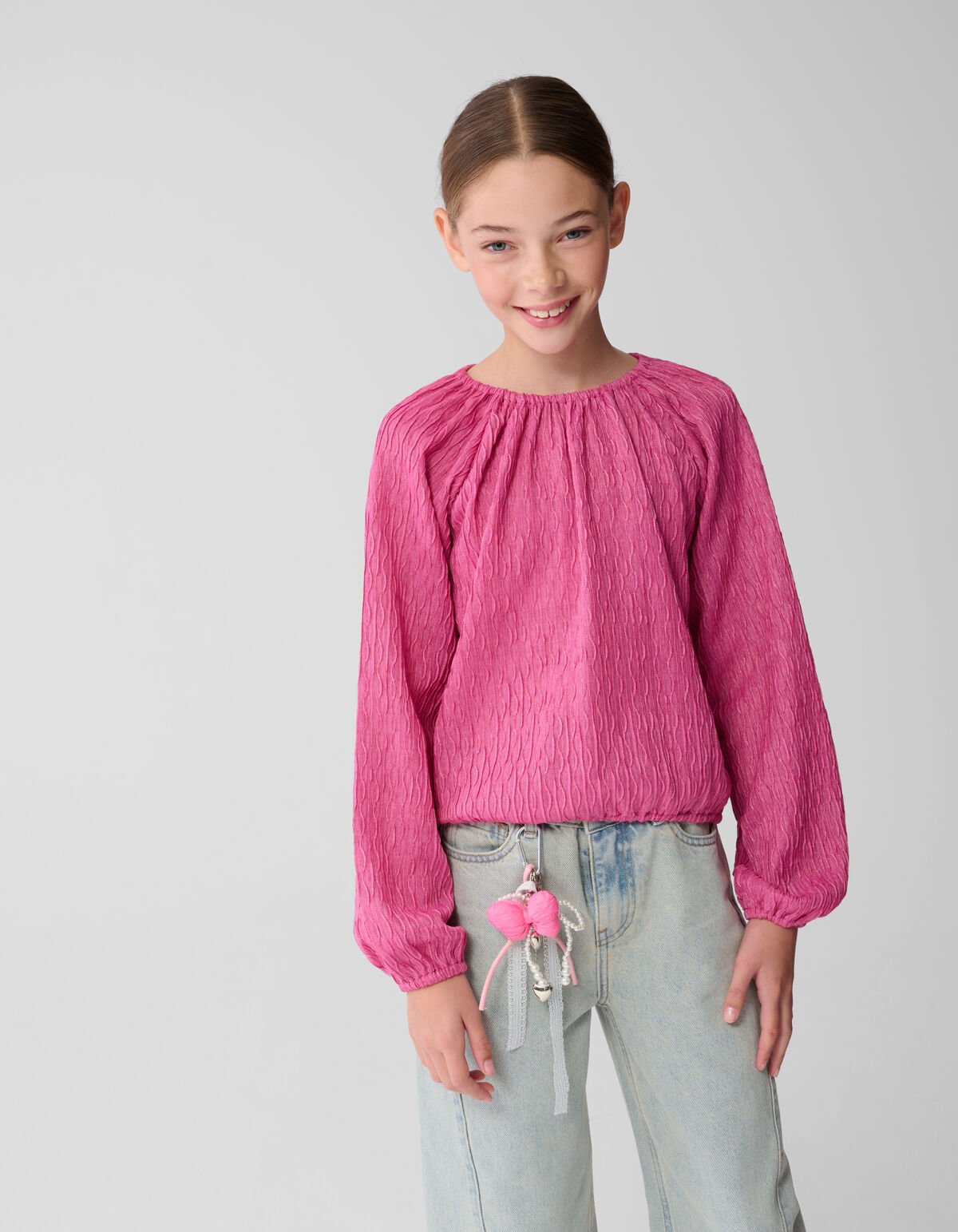 Wellenstruktur Top Pink SHOEBY GIRLS