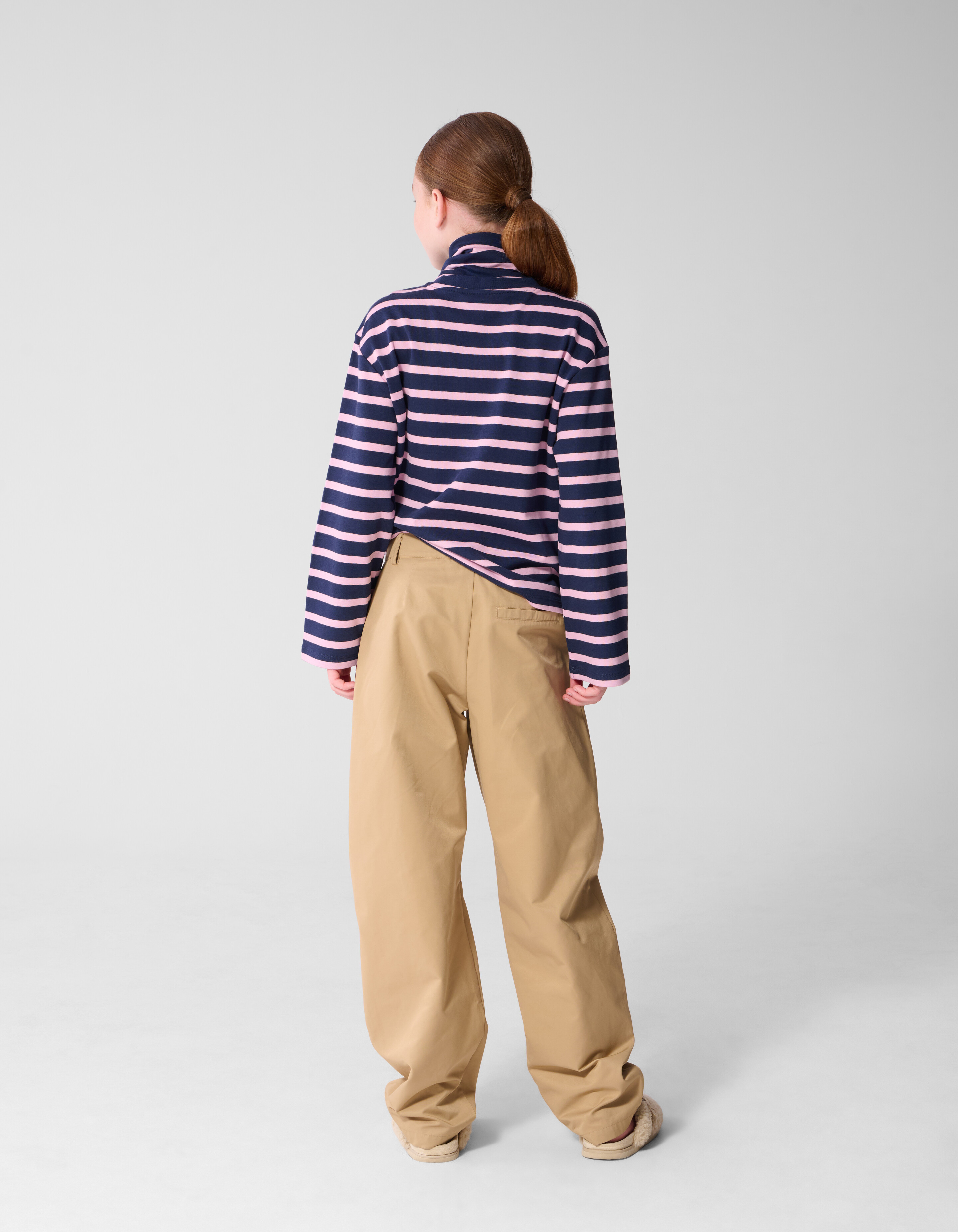 Wrap Gestreifte Longsleeve Dunkelblau SHOEBY GIRLS