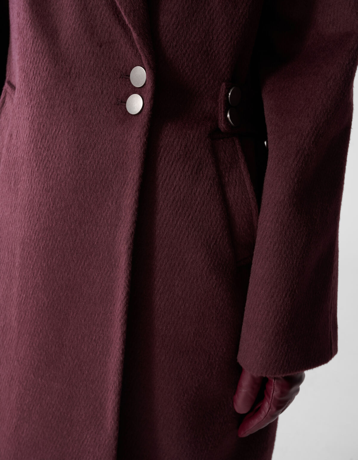 Lange Wollmantel Dunkelrot By Mieke SHOEBY WOMEN