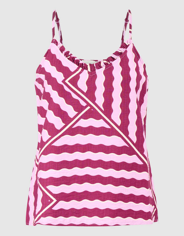 Singlet mit Wellenmuster Rosa/Lila SHOEBY WOMEN