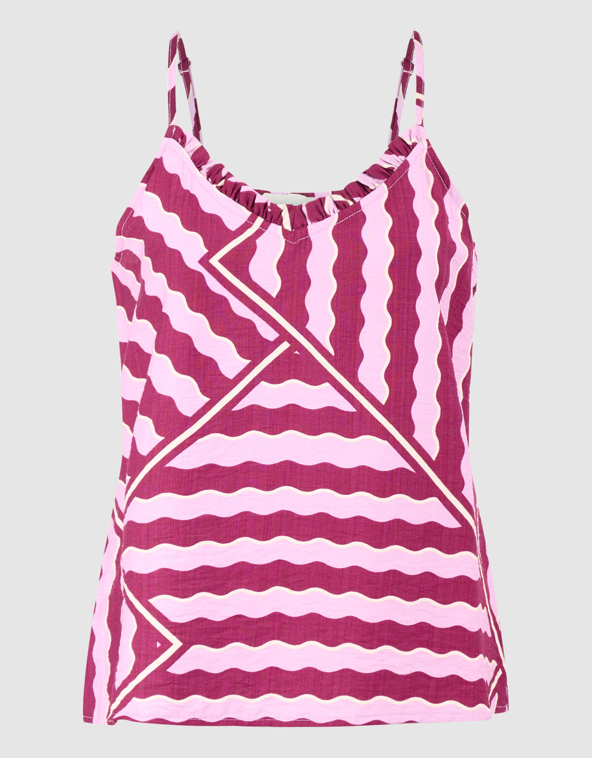 Singlet mit Wellenmuster Rosa/Lila SHOEBY WOMEN