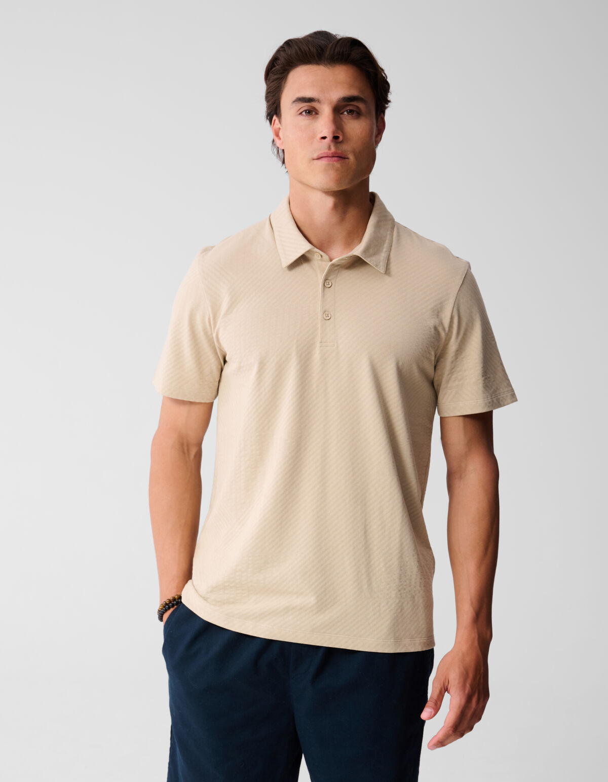 Jacquard-Polo Sand SHOEBY MEN