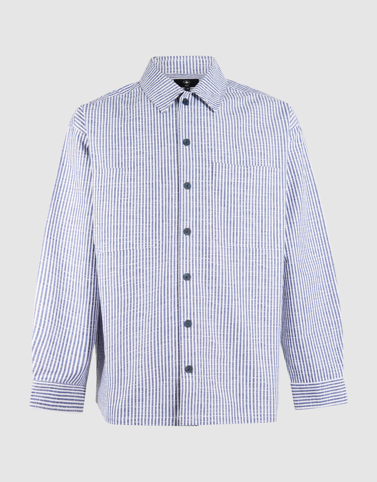 Pinstripe Overshirt Blau SHOEBY MEN