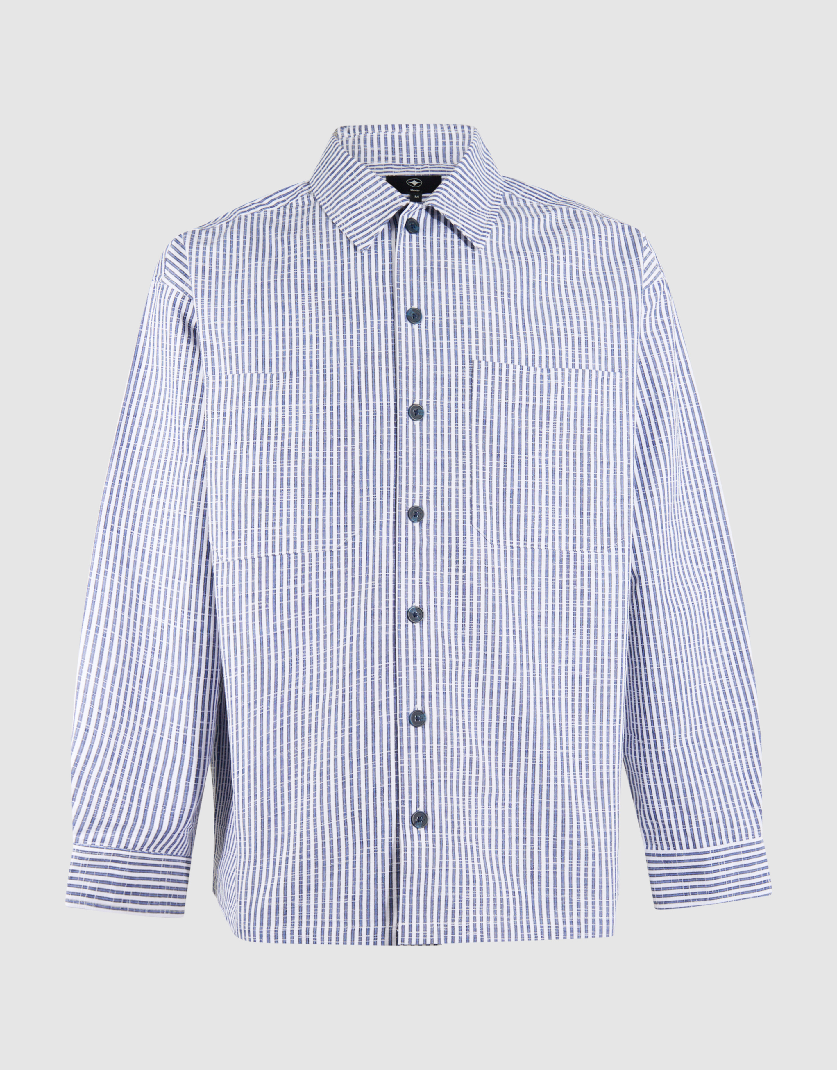 Pinstripe Overshirt Blau SHOEBY MEN