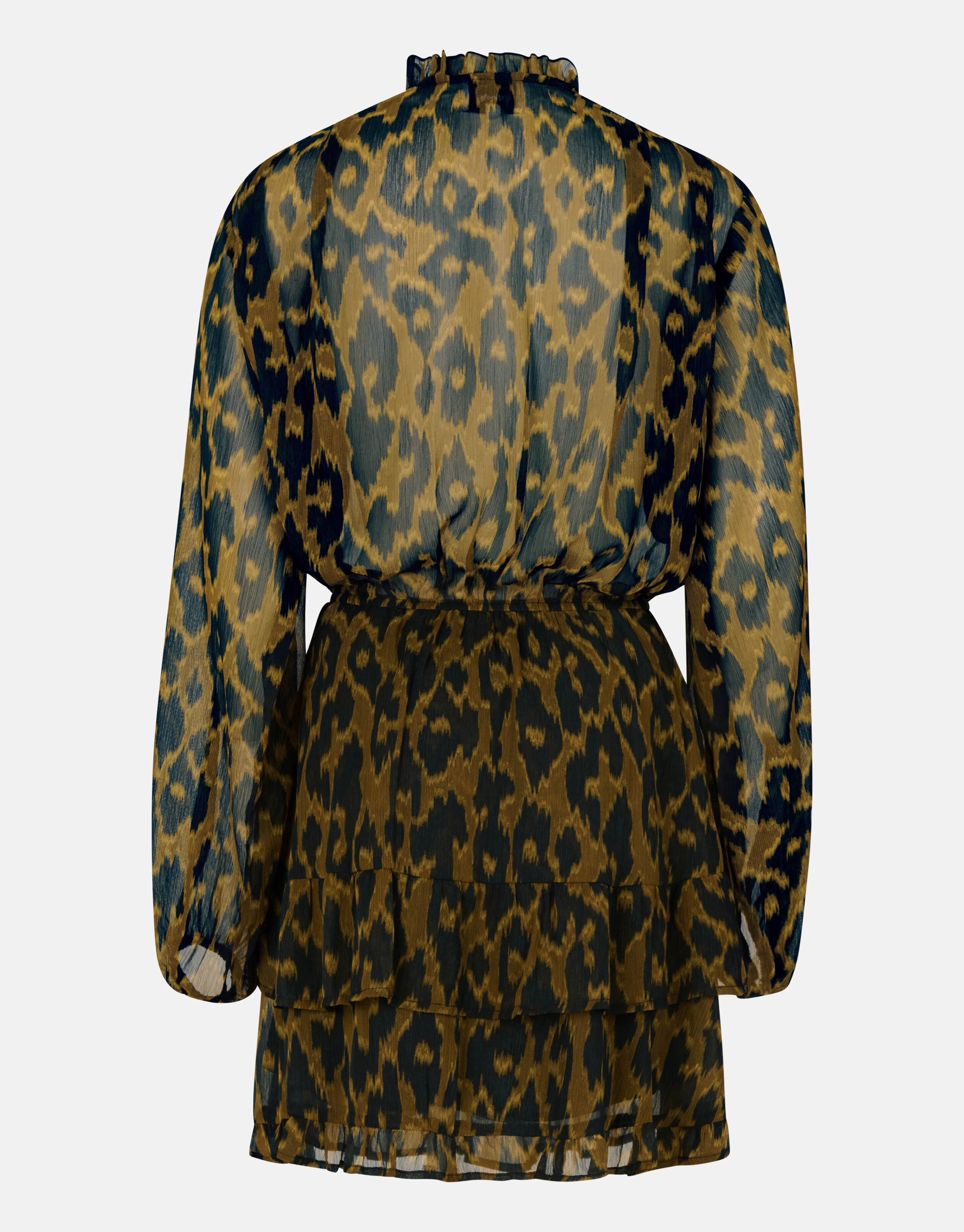 Leopardenmuster-Kleid Dunkelgrün SHOEBY WOMEN