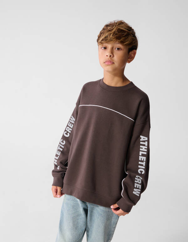 Sweatshirt mit Aufdruck braun SHOEBY BOYS