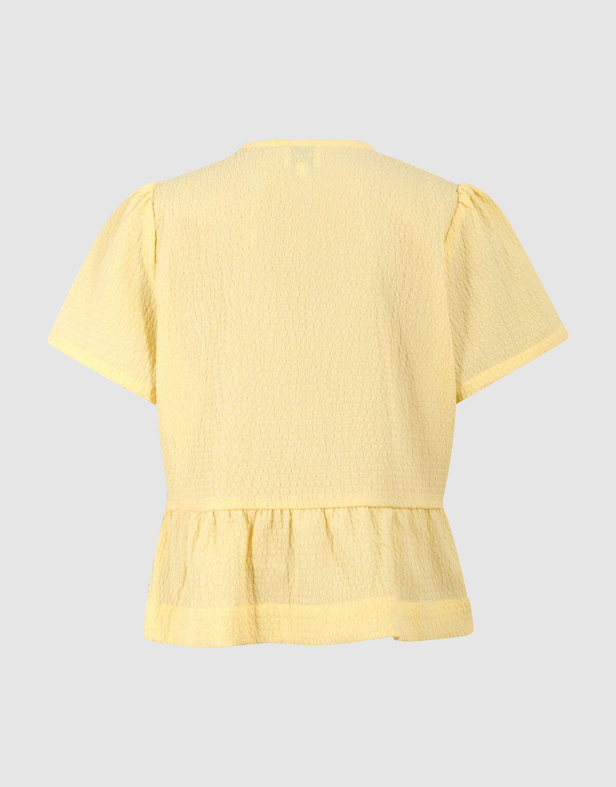 Schleifenstreifen-Bluse Hellgelb SHOEBY GIRLS