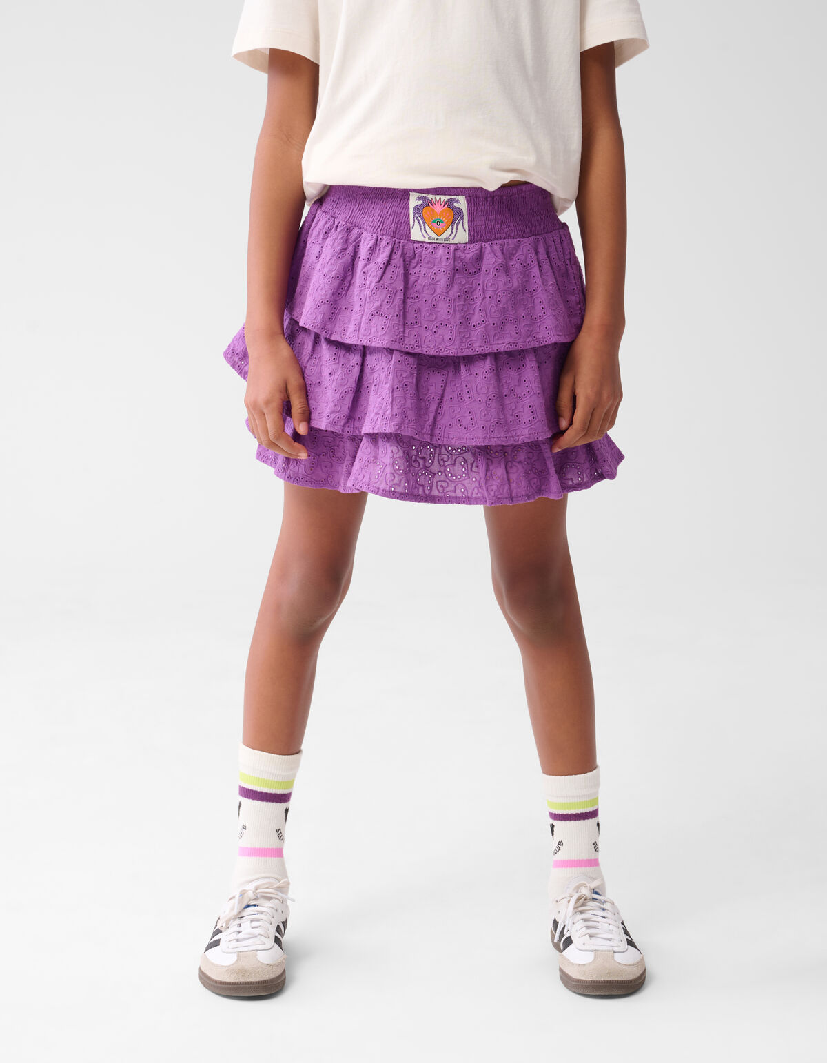 Stickerei Herz Rock Lila SHOEBY GIRLS