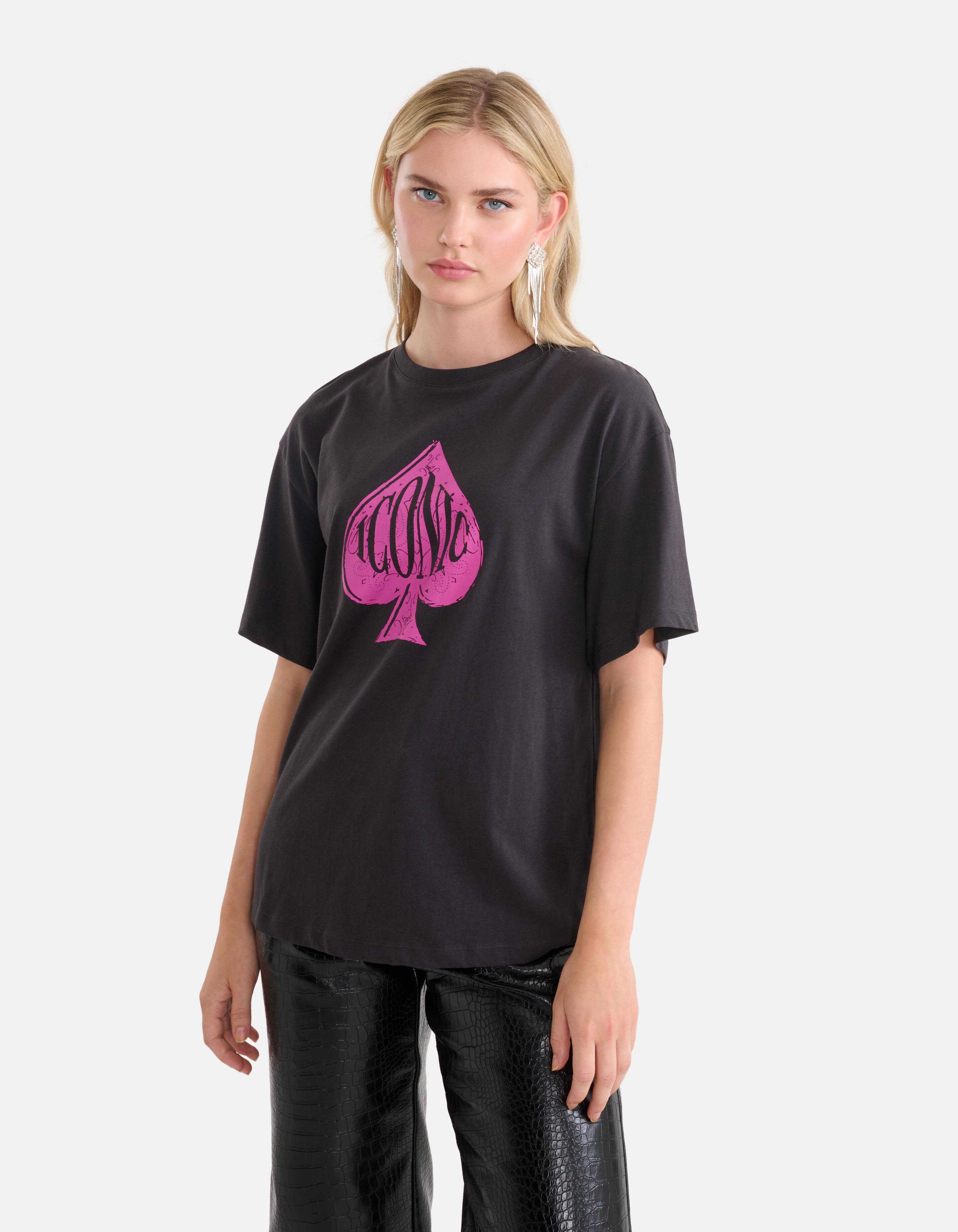 Artwork T-shirt Schwarz SHOEBY WOMEN