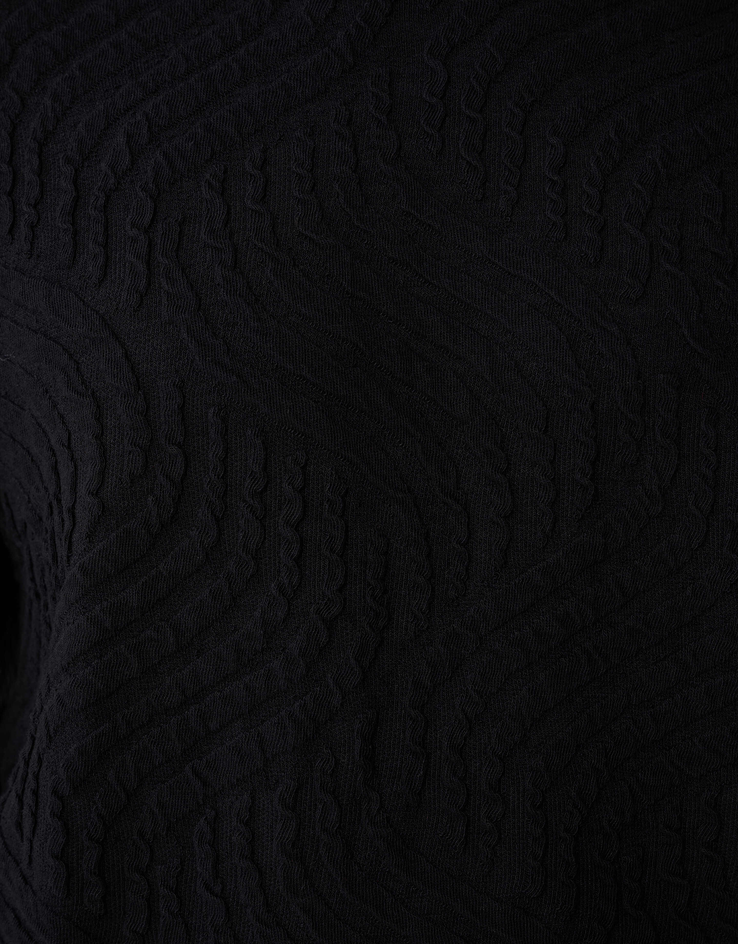 Wellenstruktur Pullover Schwarz SHOEBY MEN