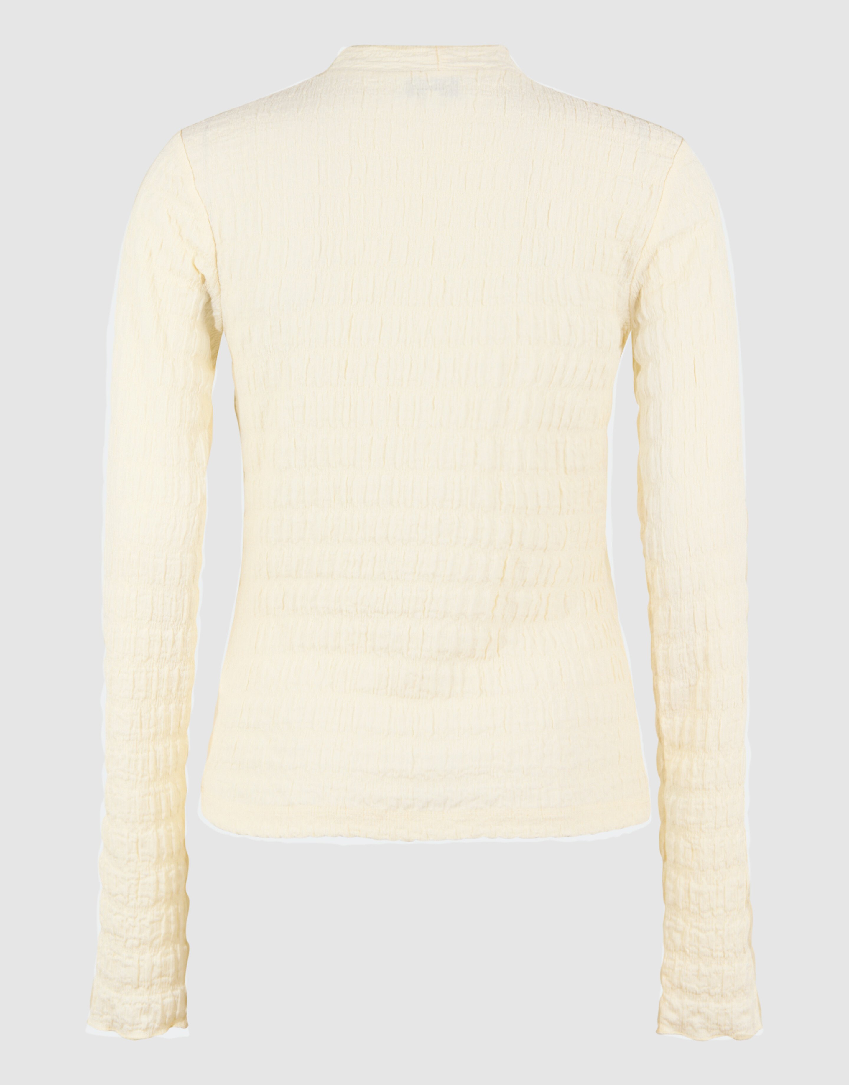 Struktur Langarmshirt Top Gebrochen Weiß SHOEBY WOMEN