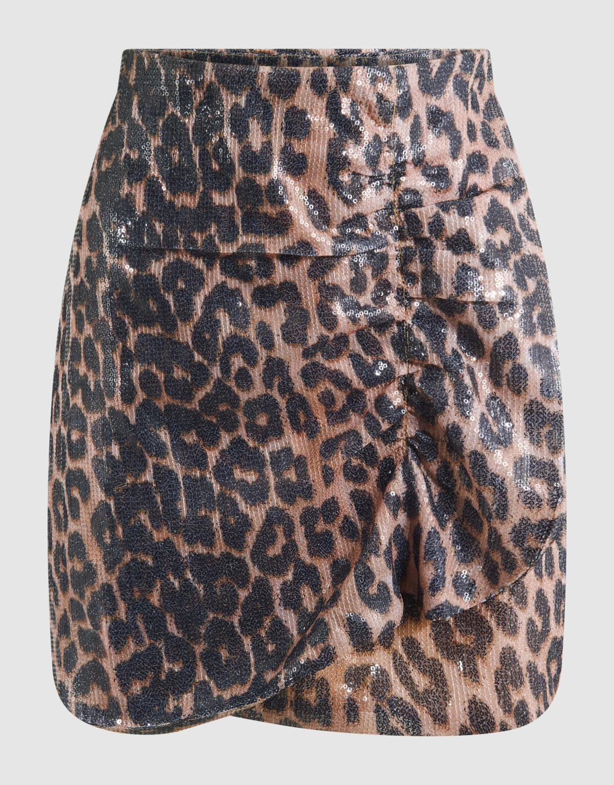 Leopard Pailletten Minirock Braun SHOEBY WOMEN