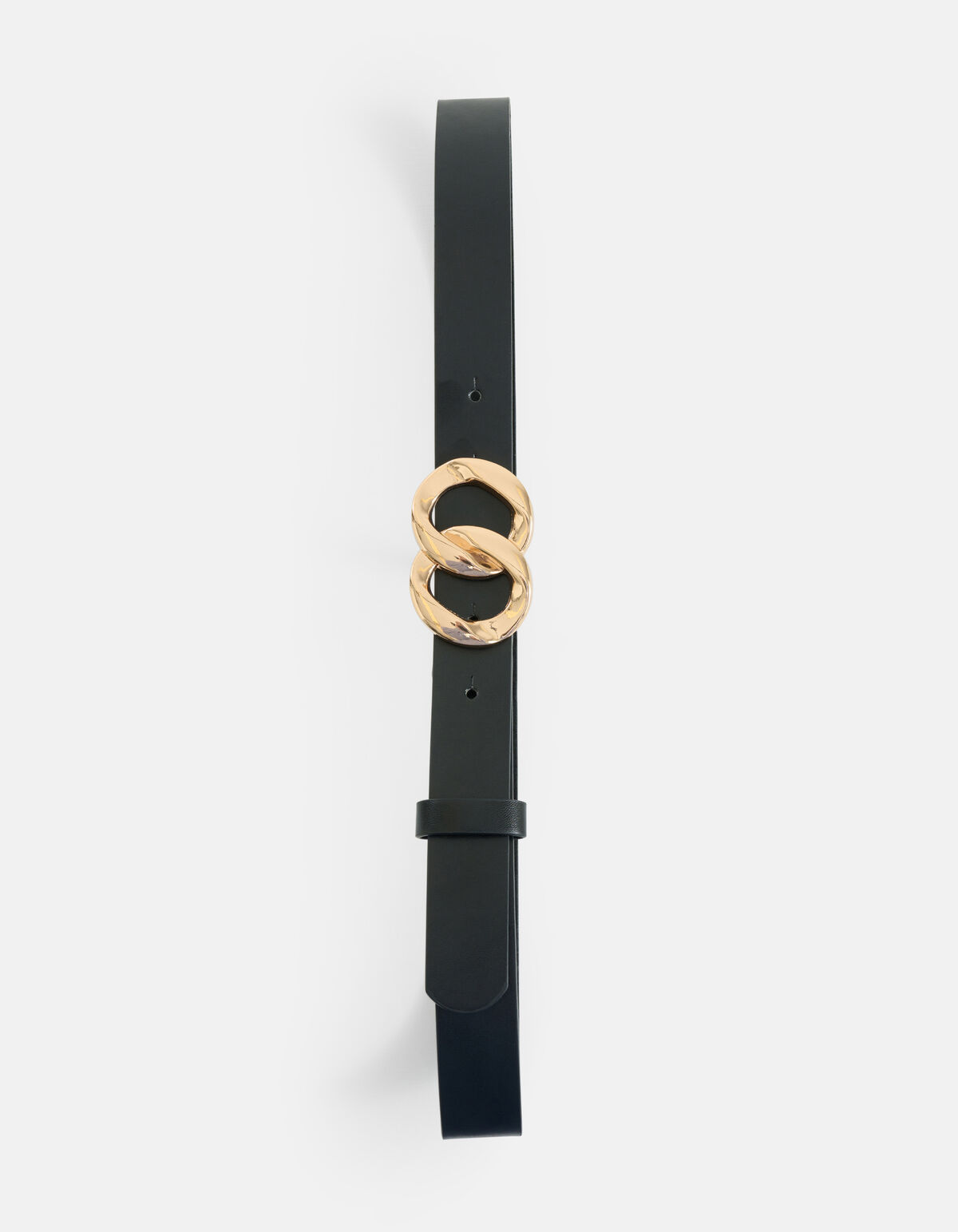 Dubbele Gesp Riem Zwart SHOEBY ACCESSOIRES