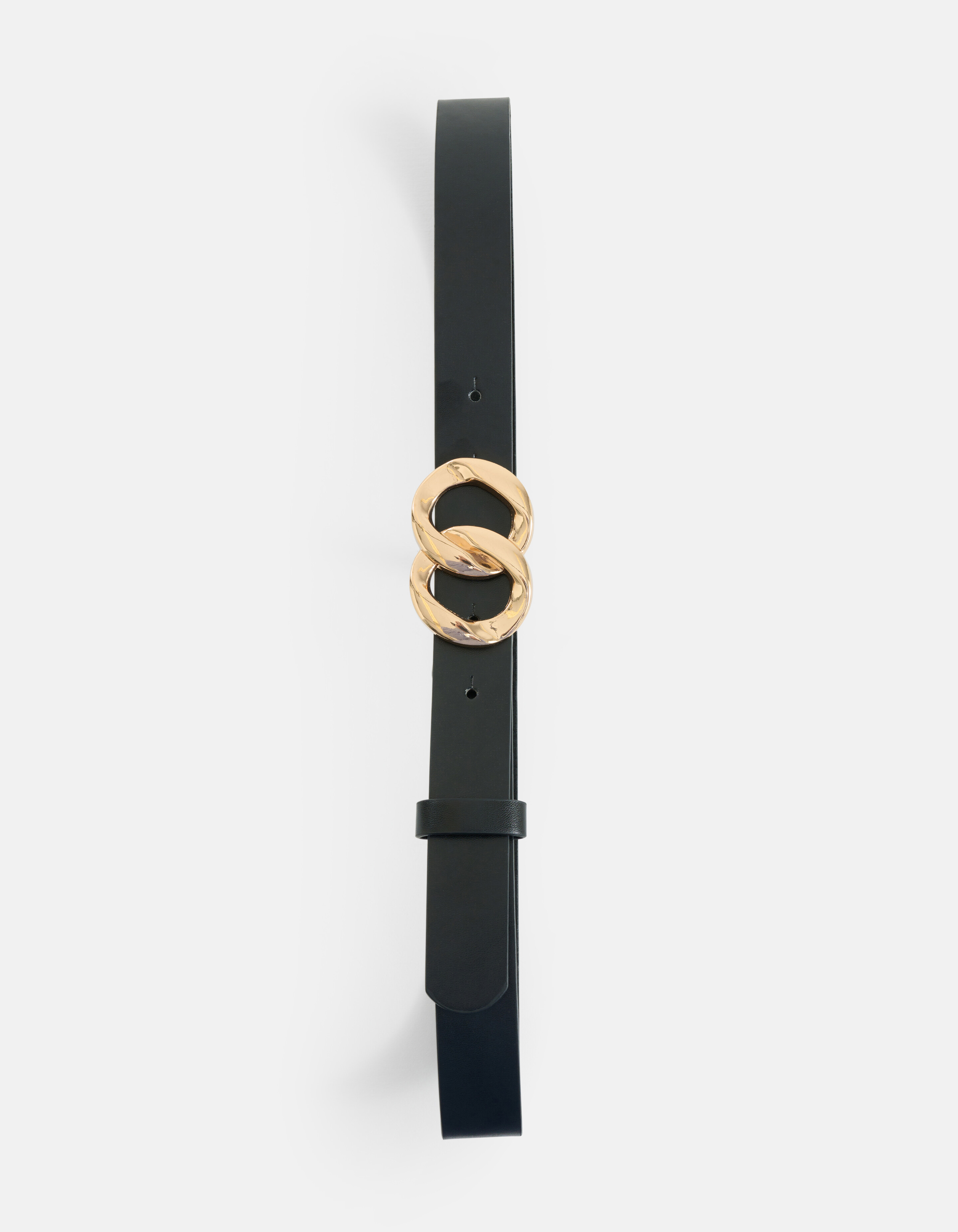 Dubbele Gesp Riem Zwart SHOEBY ACCESSOIRES