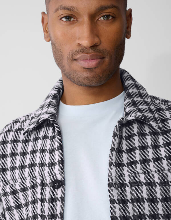 Kariertes Overshirt Schwarz/Grau SHOEBY MEN