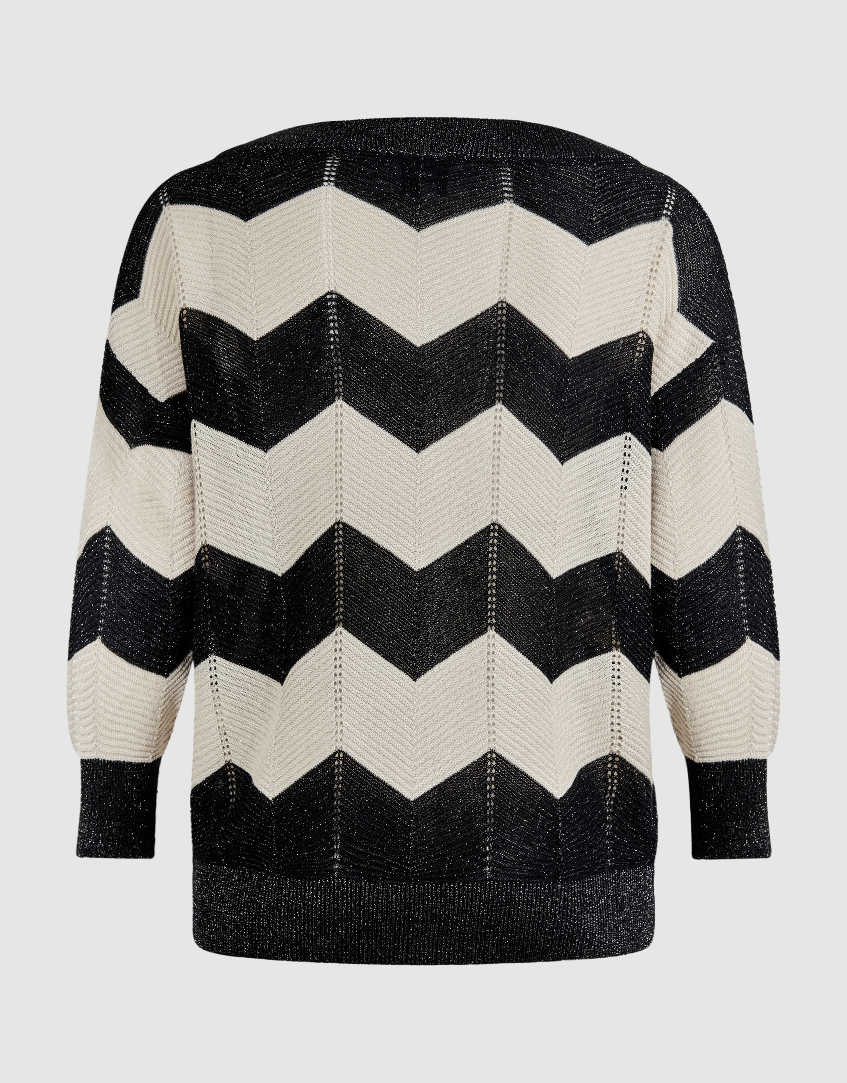 Glitzer Streifen Fledermaus Pullover Sand SHOEBY WOMEN