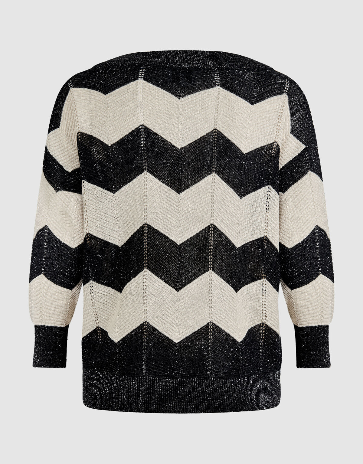 Glitzer Streifen Fledermaus Pullover Sand SHOEBY WOMEN