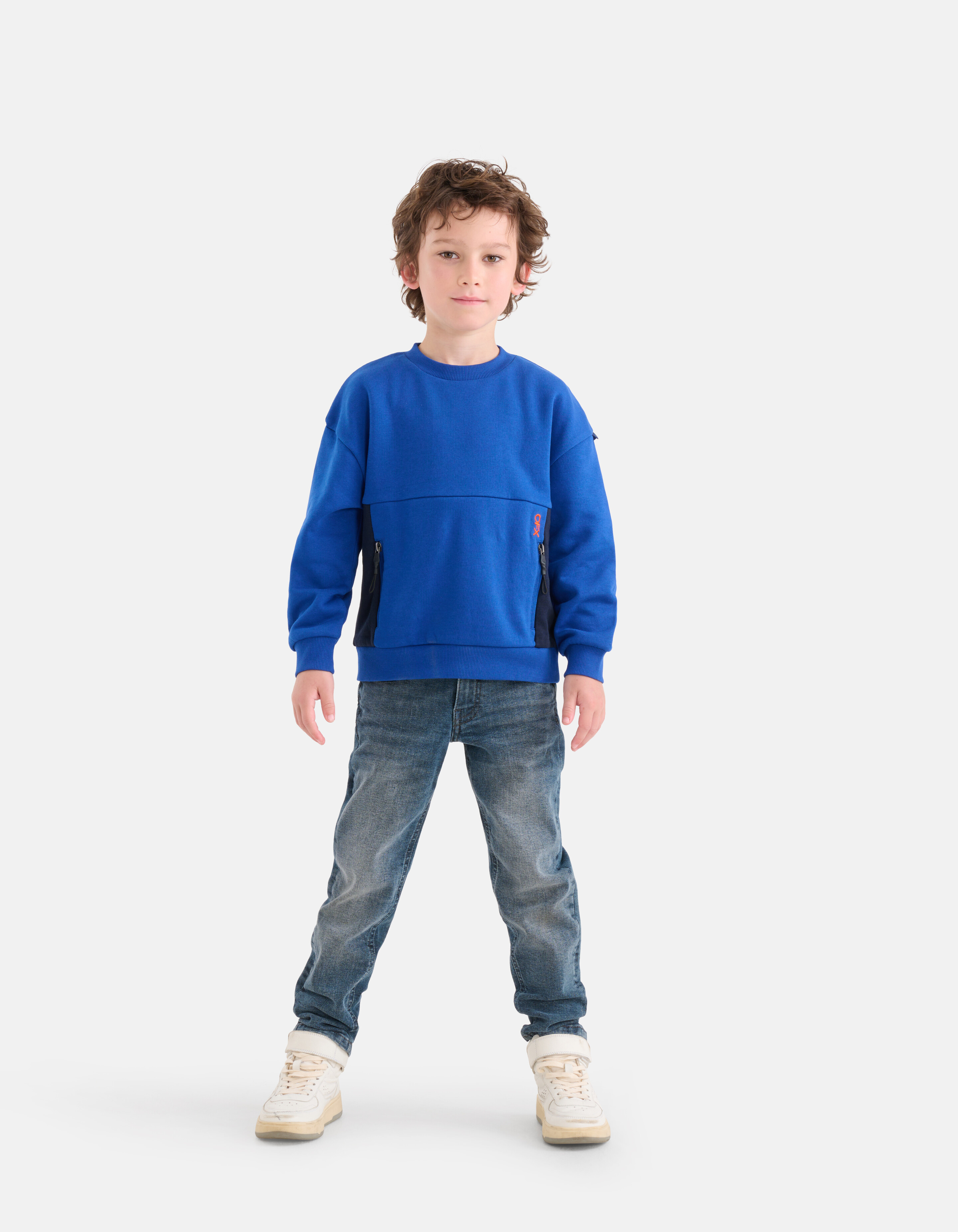 Pullover mit Reißverschluss Blau SHOEBY BOYS