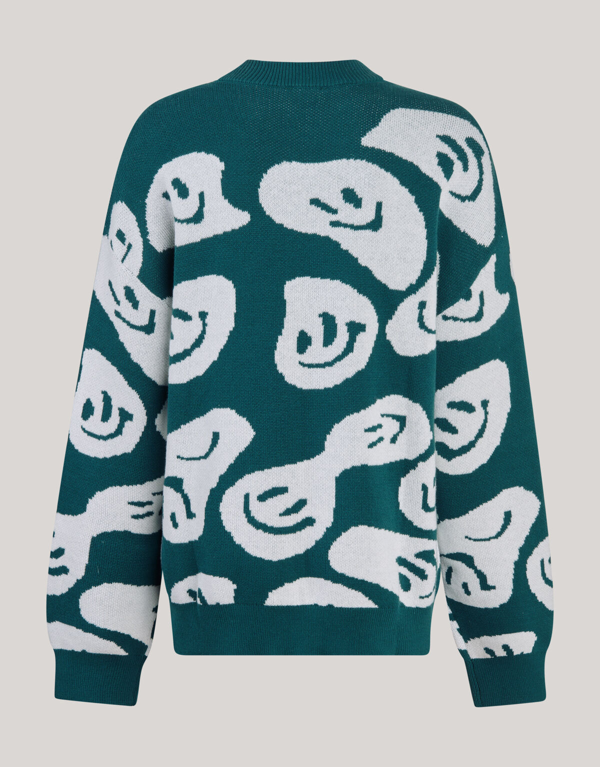 Smiley-Pullover Dunkelgrün SHOEBY BOYS