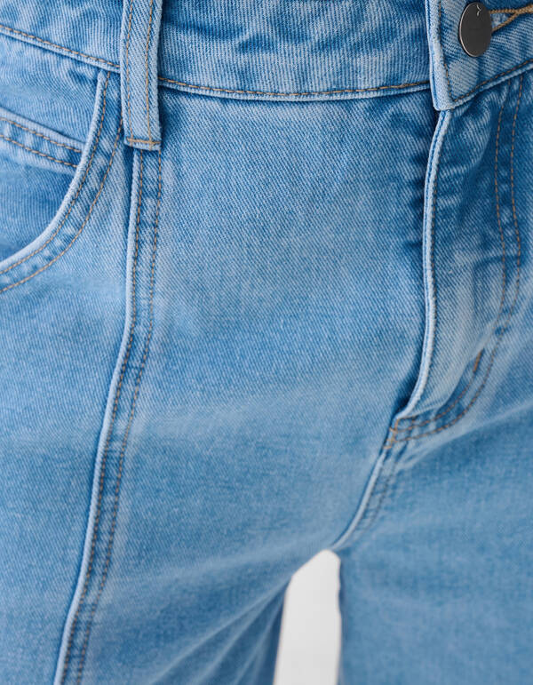 Faltenhose Baggy Fit Jeans Hellblau SHOEBY WOMEN