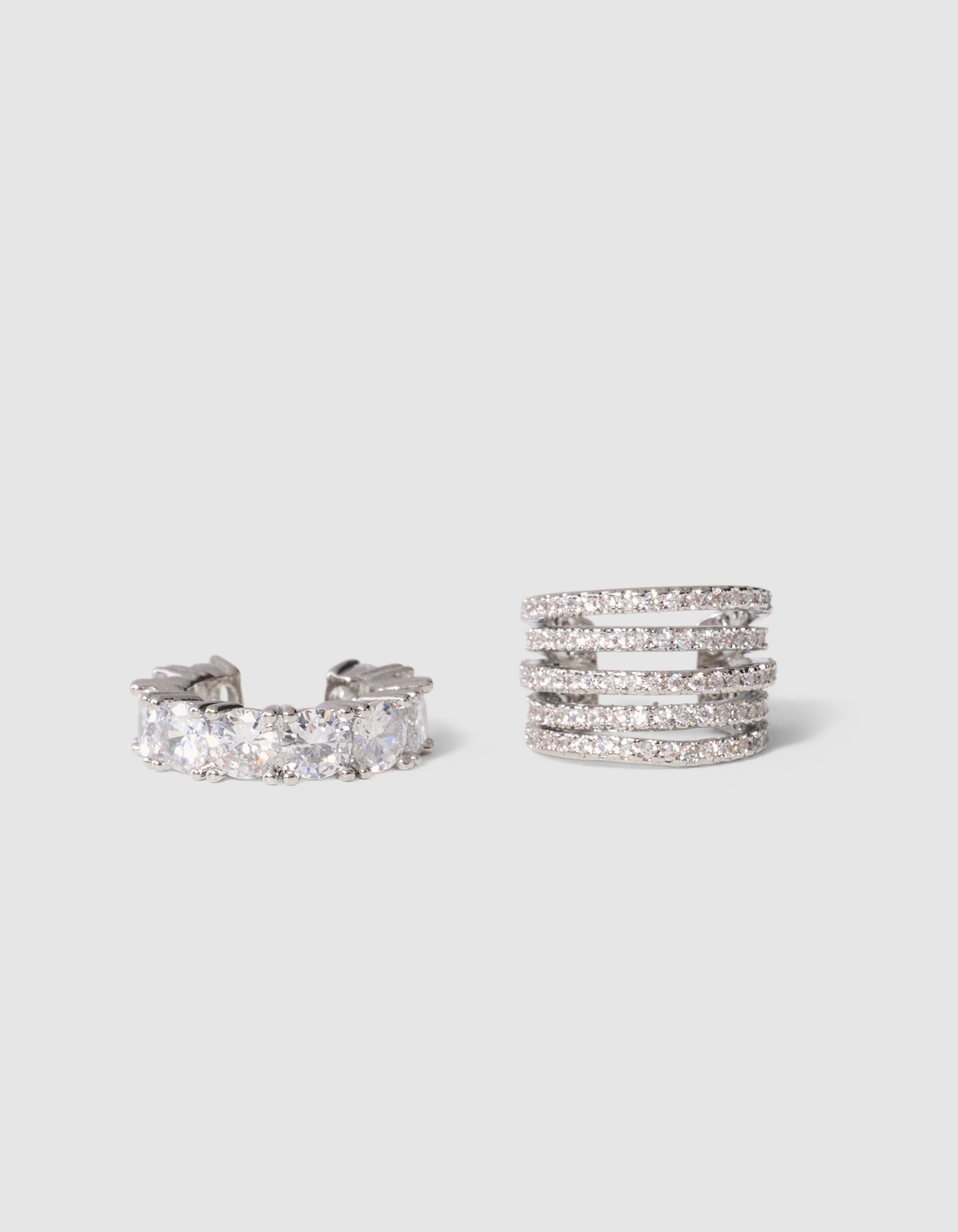 Strass Earcuff Set Silber SHOEBY ACCESSOIRES