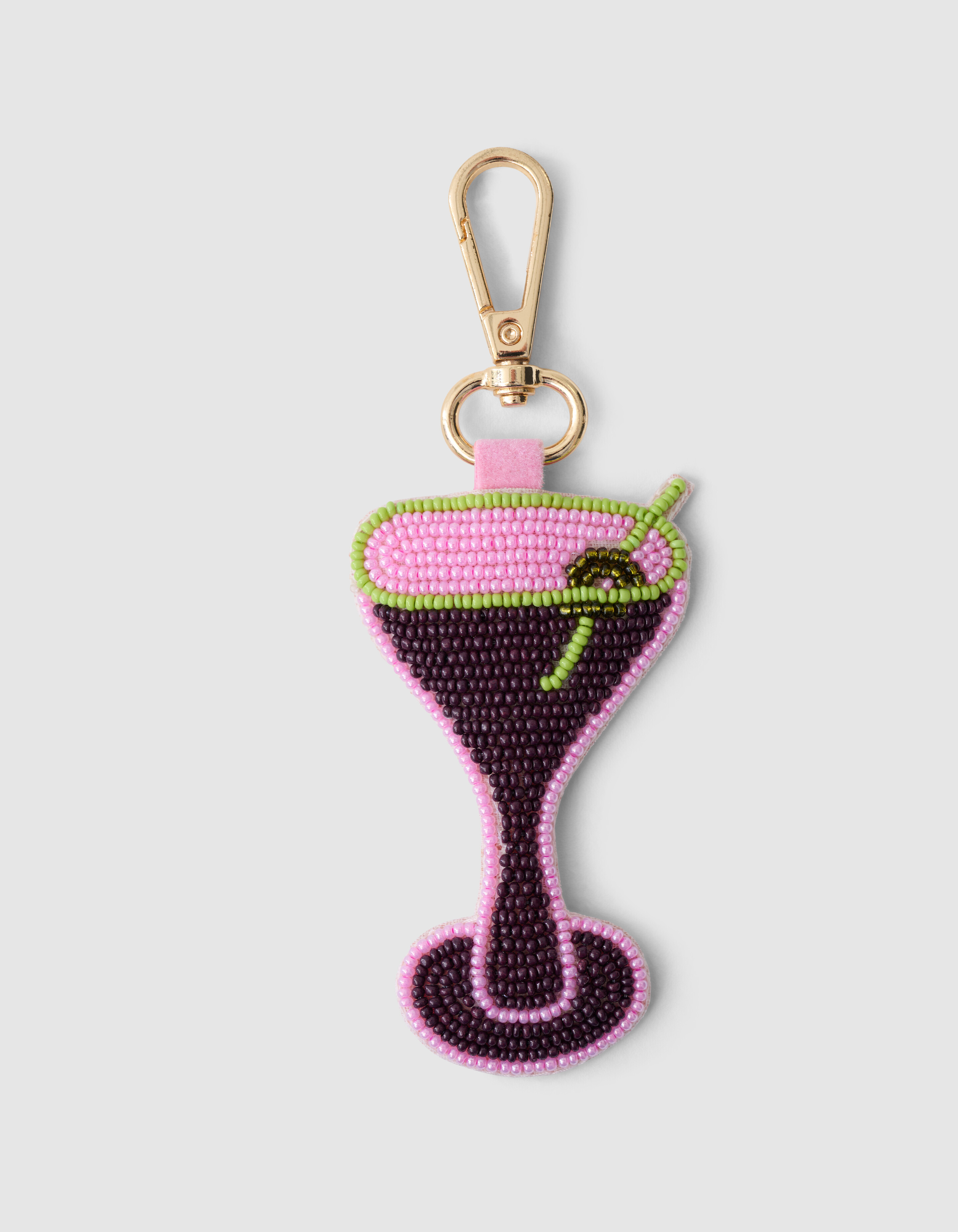 Perlen Cocktail Taschenanhänger Rosa SHOEBY ACCESSOIRES