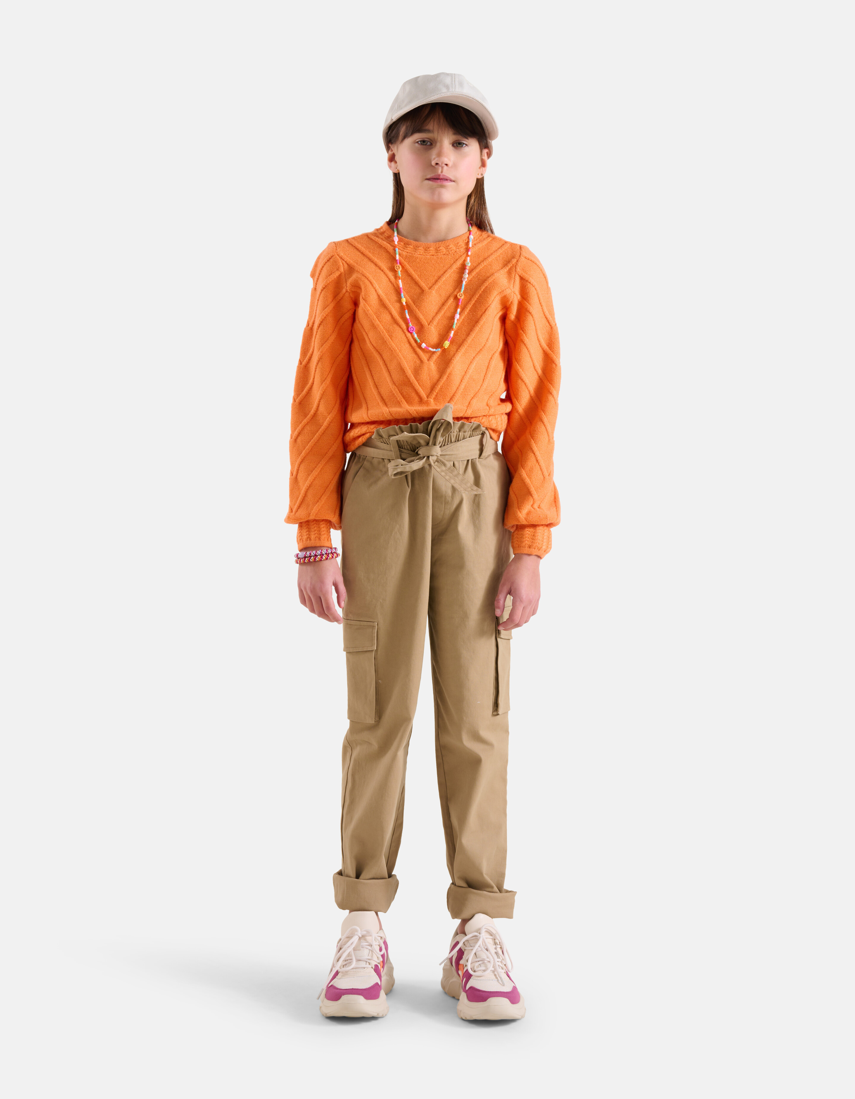 Struktur Pullover Orange SHOEBY GIRLS