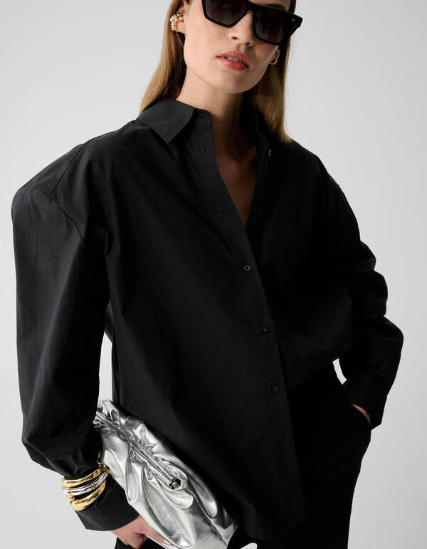 Große Schulterbluse Schwarz von Lonneke SHOEBY WOMEN