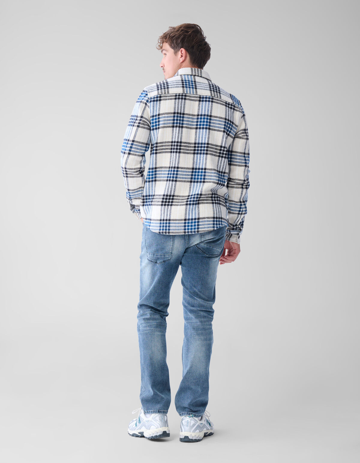 Kariertes &Uuml;berhemd Blau SHOEBY MEN