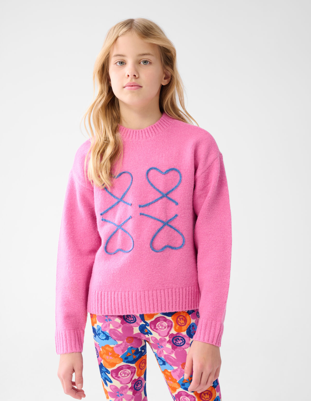 Herz-Pullover Rosa SHOEBY GIRLS