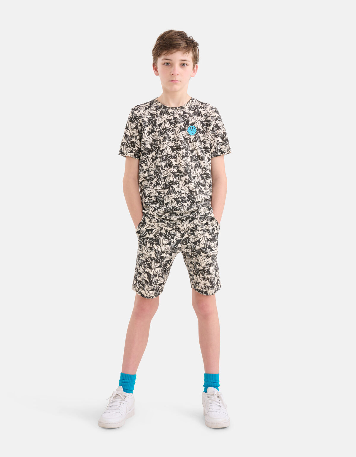 Bedruckte Shorts schwarz SHOEBY BOYS