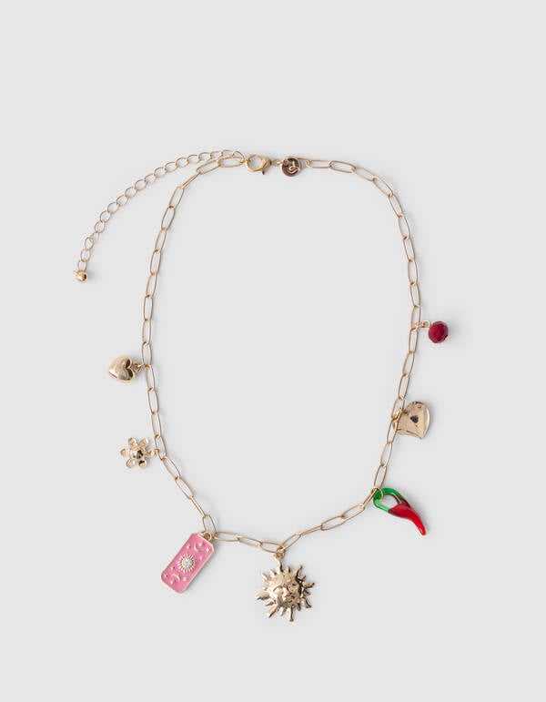 Pfeffer Charm Halskette Gold SHOEBY ACCESSOIRES