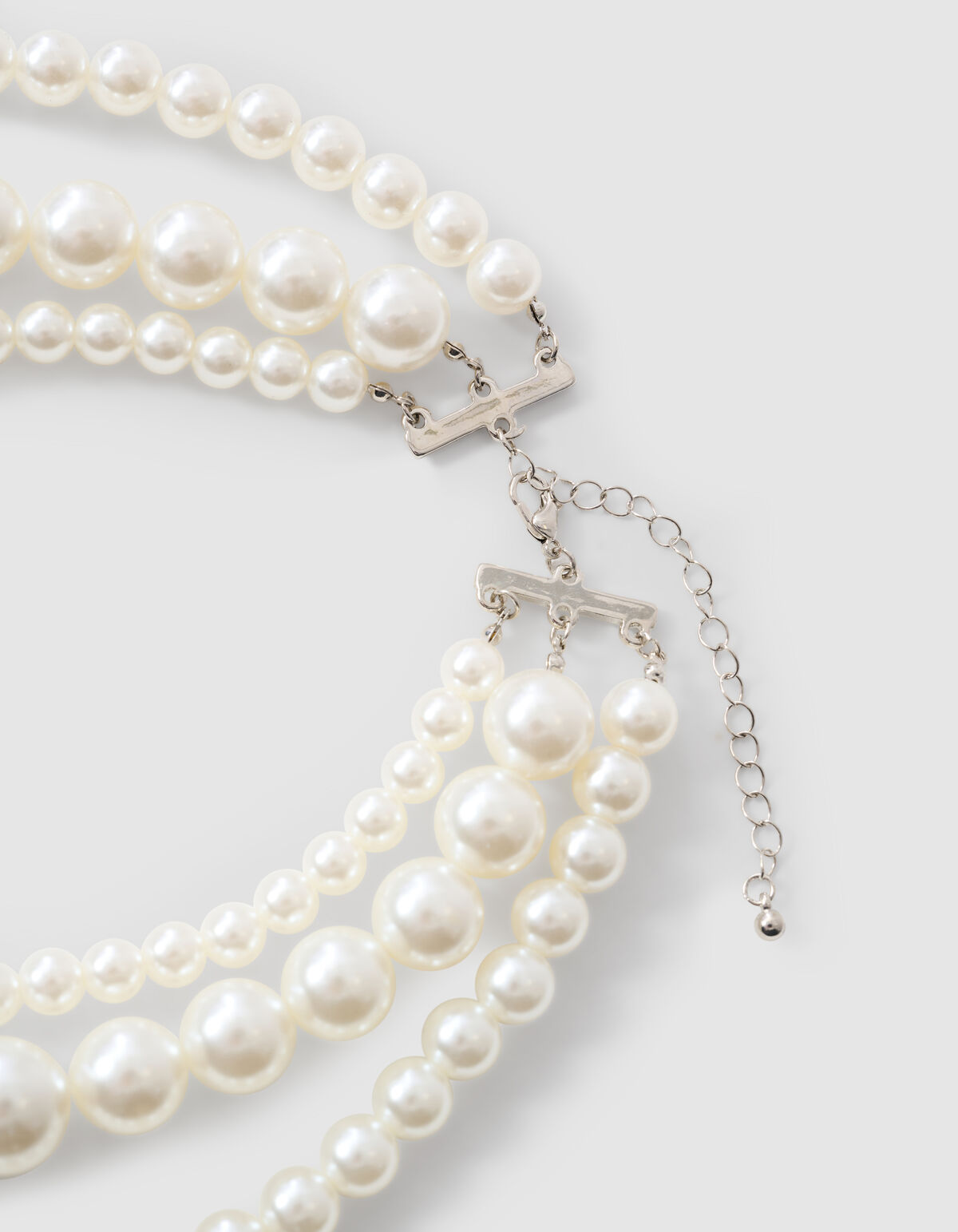 Perlenkette Off White SHOEBY ACCESSOIRES