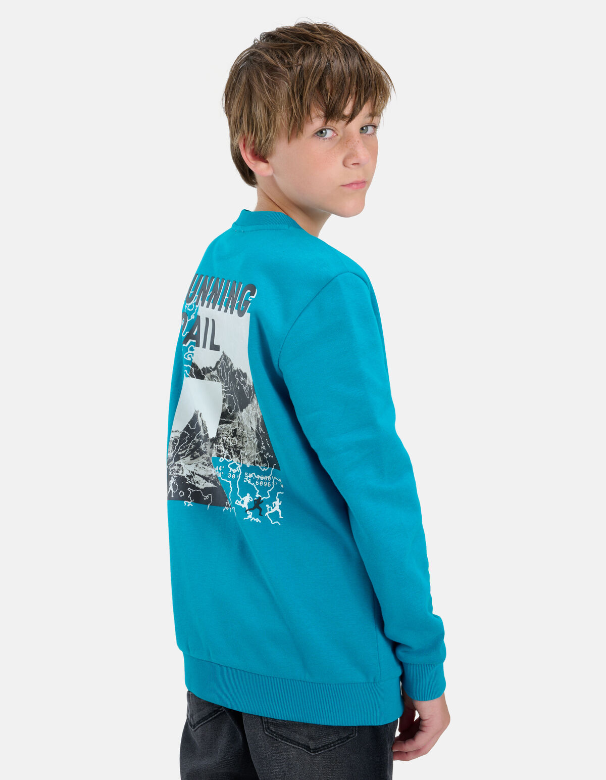 Bedruckter Pullover Blau SHOEBY BOYS