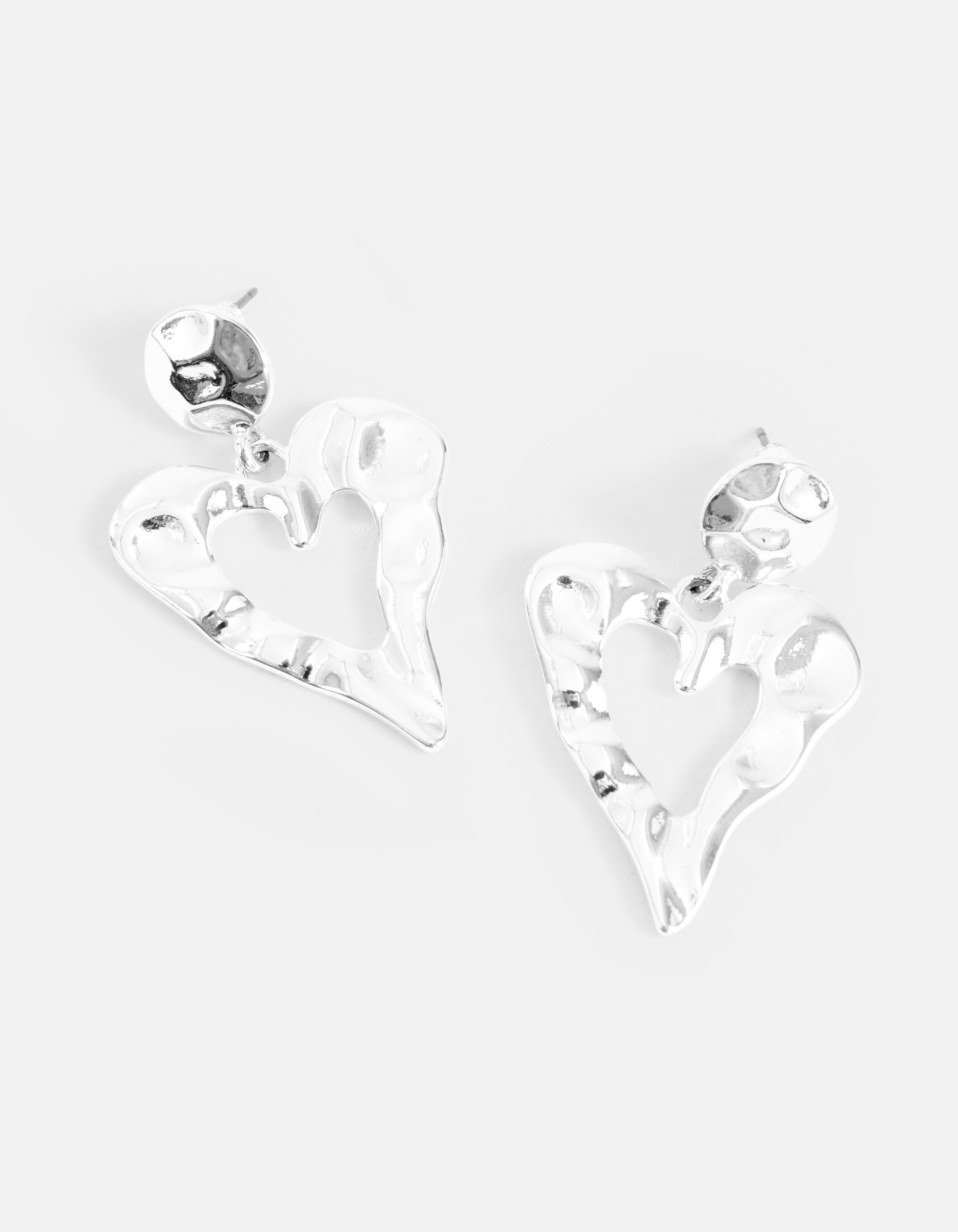 Herz-Ohrringe Silber SHOEBY ACCESSOIRES