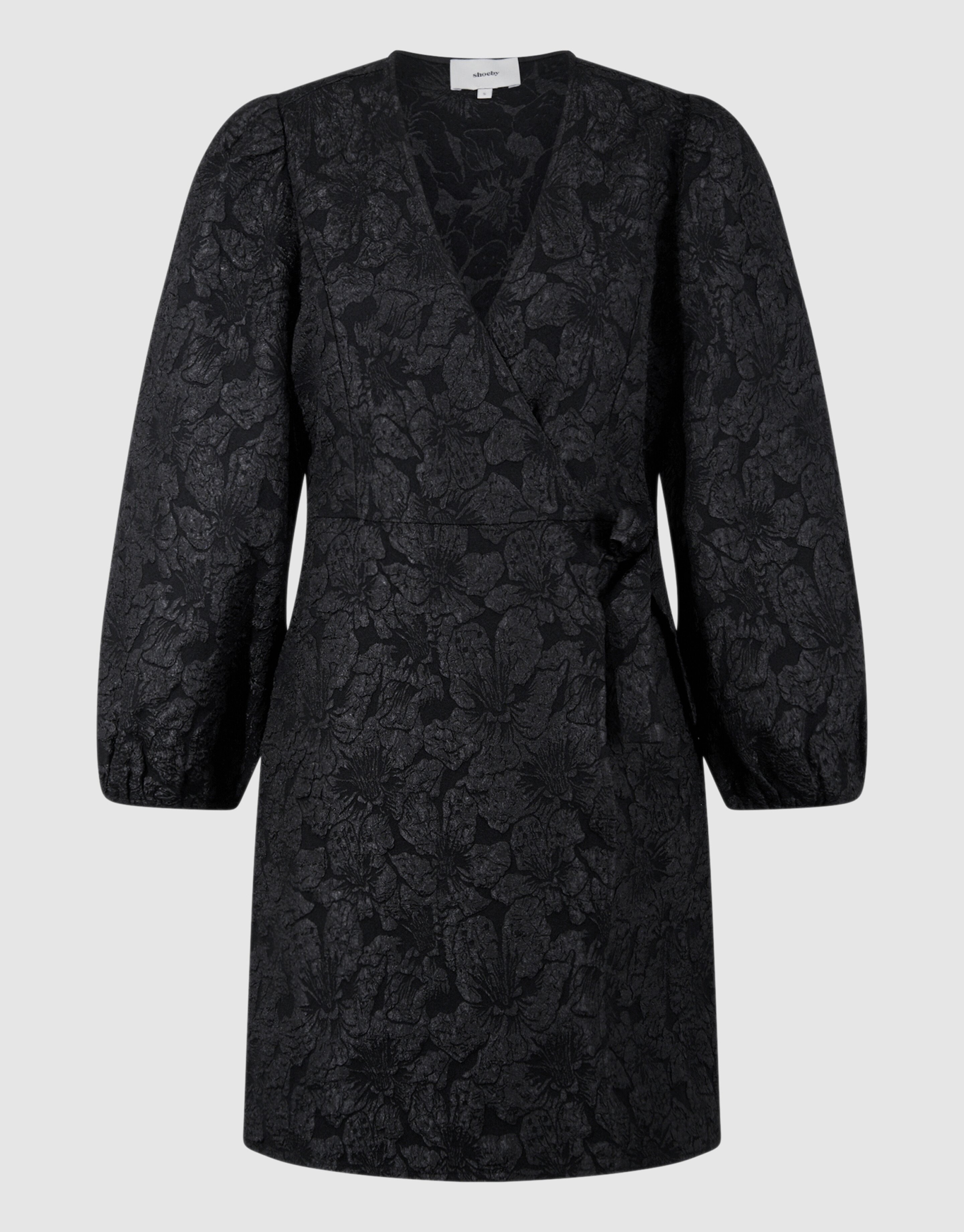 Jacquard-Wickel-Minikleid Schwarz SHOEBY WOMEN