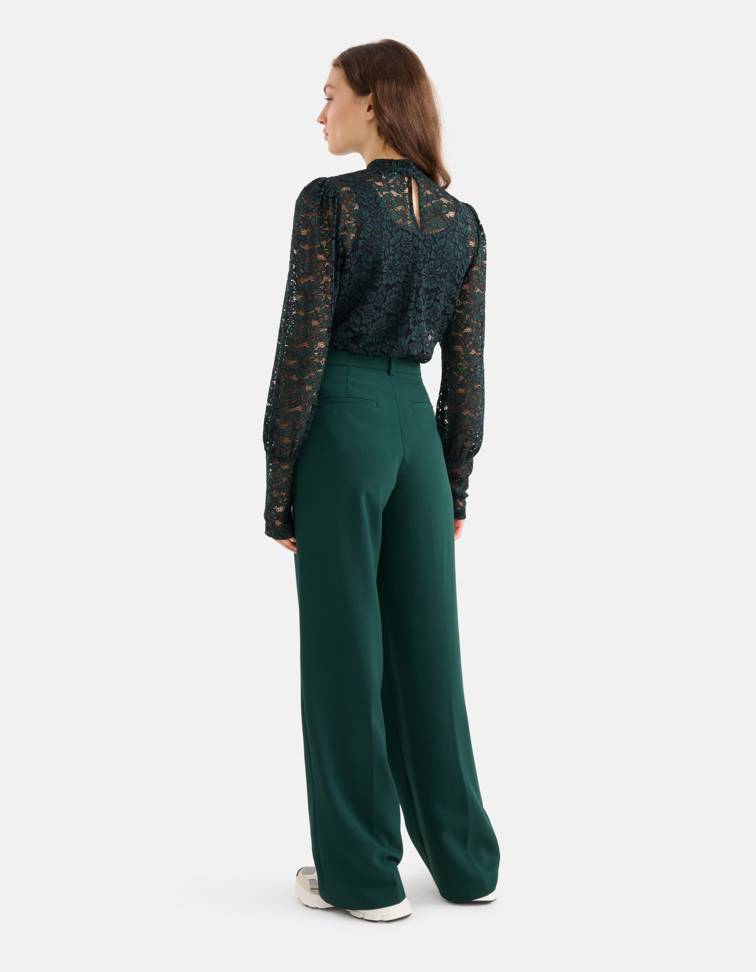 Gerade geschnittene Hose Dunkelgrün SHOEBY WOMEN