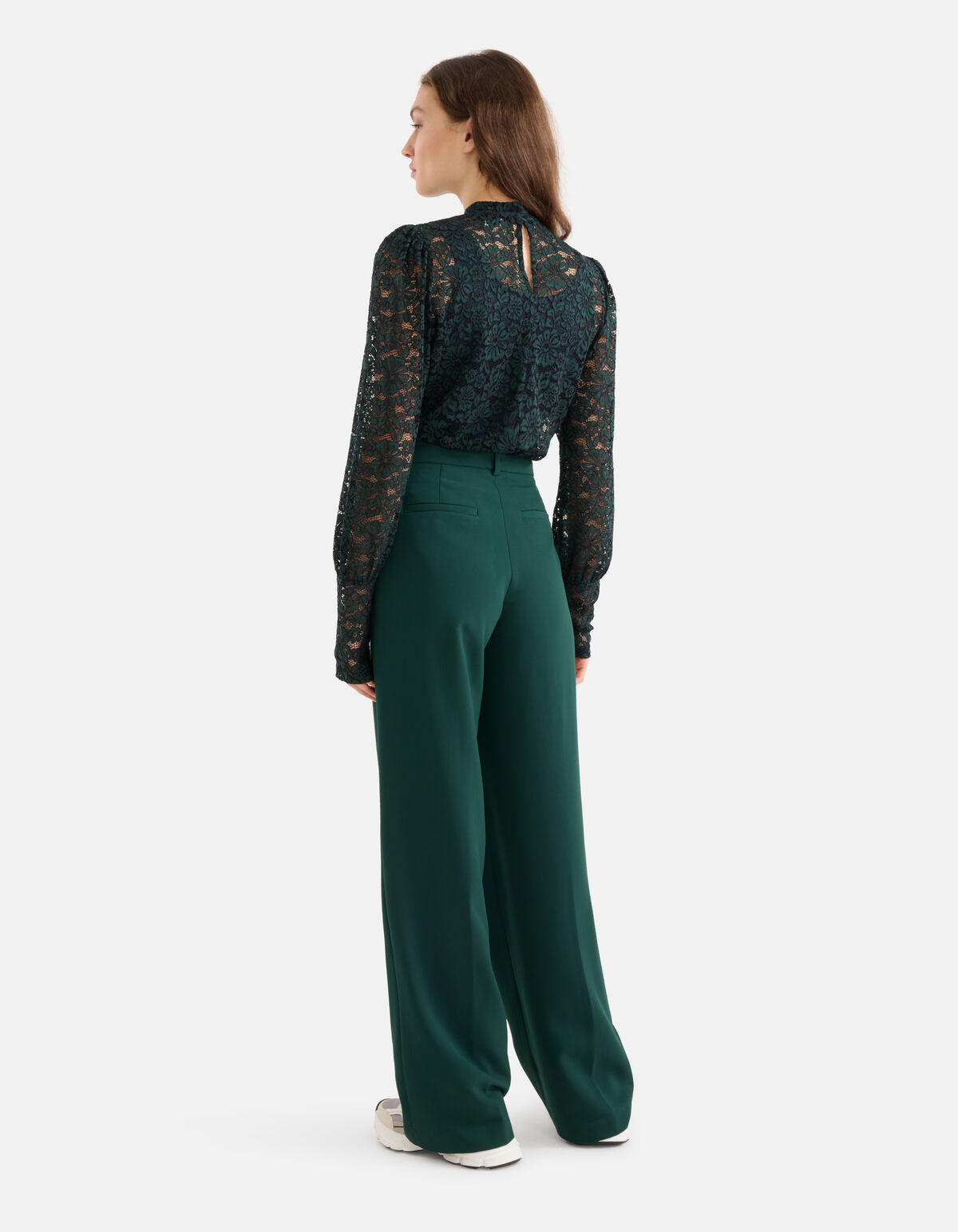 Gerade geschnittene Hose Dunkelgrün SHOEBY WOMEN
