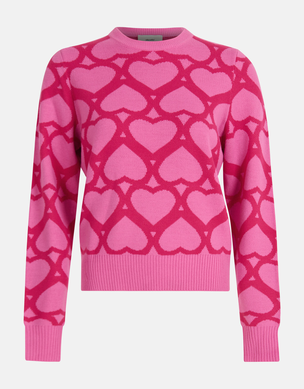 Bedruckter Jacquard-Pullover Rosa SHOEBY WOMEN