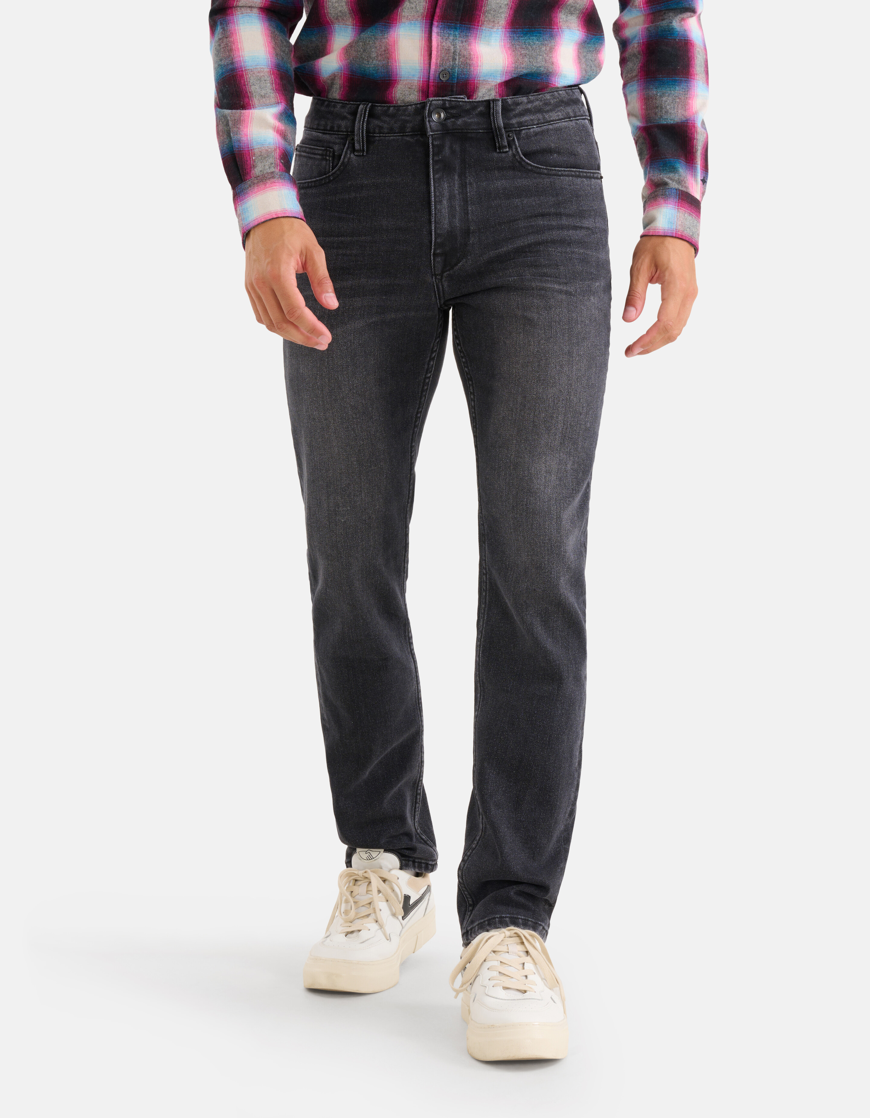 Gewaschene Straight Jeans Schwarz L34 SHOEBY MEN