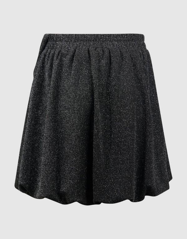 Minirock mit Glitzerschleife in Schwarz SHOEBY ACCESSOIRES