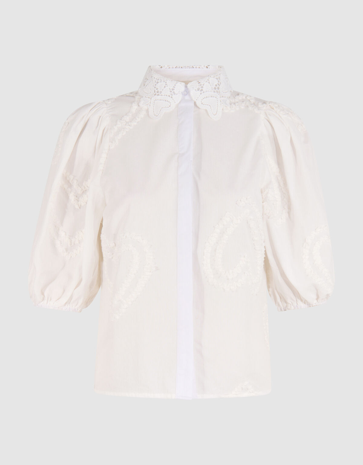 Puff Heart Top Weiß SHOEBY WOMEN