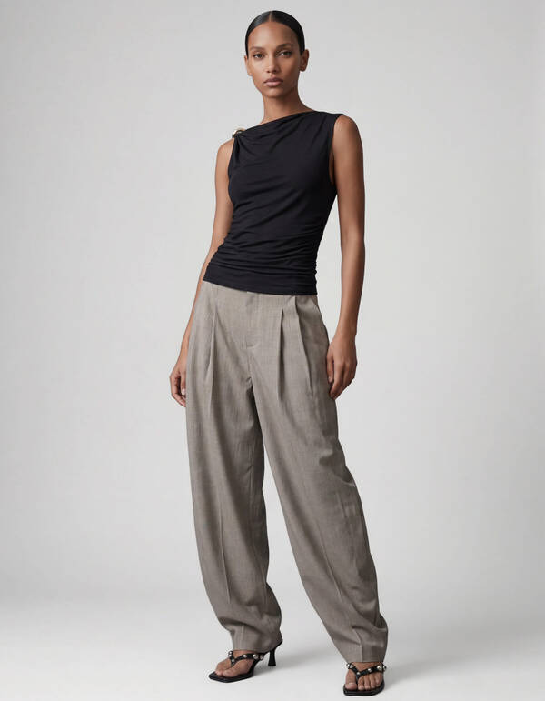 &Auml;rmelloses Hardware-Top Schwarz SHOEBY WOMEN
